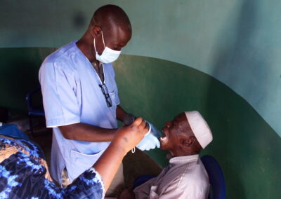 Dentist at work